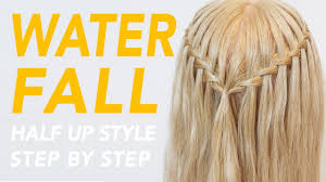 This waterfall braid short hair look keeps the hair away from the face. How To Waterfall Braid Step By Step For Beginners Cc Everydayhairinspiration Youtube