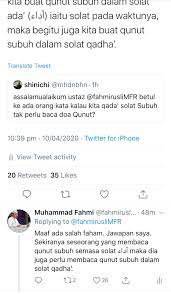Doa qunut bukan hanya sekadar doa yang dibaca hanya untuk memohon kepada allah swt. Muhammad Fahmi On Twitter Ya Saya Ada Sebutkan Bawah Sedikit Sahaja
