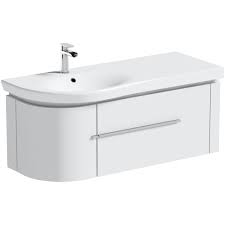 Modern wall hung bathroom vanity units & freestanding bathroom vanity units with free next day uk delivery. Mode Burton White Wall Hung Vanity Unit And Basin 1200mm