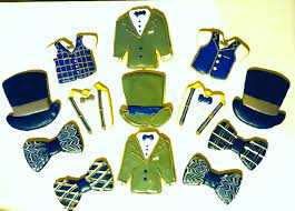 Suit And Tie Theme Cookies Top Hat Bow Tie Suspenders Vest Suit And Tie Suspenders Top Hat