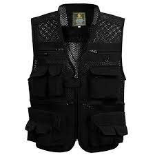 Veste et gilet de protection pas cher. Sports Vacances Gilet Homme Veste Decontractee Photographie Veste De Peche Multi Poches Peche
