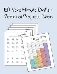 Er Verb Minute Drills Plus Personal Progress Chart