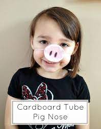 Tutus And Tea Parties Cardboard Toilet Tube Craft Diy Pig Nose Pig Nose Peppa Pig Birthday Party Pig Crafts
