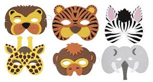Assorted Soft Jungle Animal Mask Each Animal Mask Templates Printable Animal Masks Animal Masks For Kids