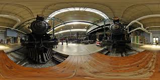 Us Pa Strasburg Rr Museum 7002 And 1223 Eq2 Panorama 2013 11 02 Strasburg Panorama Museum