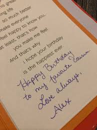 Although you know what exactly you have to say, one can't simply put it into words. Pretty Happy With How My Birthday Card Message Came Out Handwriting