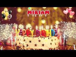 Miriam Birthday Song Happy Birthday Miriam Youtube Buon Compleanno Auguri Di Compleanno Compleanno