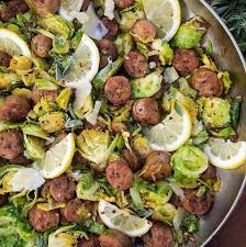 Quick Italian Sausage And Shaved Brussel Sprouts One Skillet Dinner Recipe Clean Food Crush Clean Recipes Shaved Brussel Sprouts