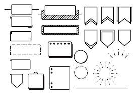 Bullet Journal Vector Icons Download Free Vectors Clipart Graphics Vector Art Bullet Journal Boxes Bullet Journal Vectors Bullet Journal Banner