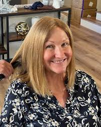 Had to share these candid shots of our client Melanie rocking her custom  built wig! This wig was made with hair lovingly donated by Melanie's son  and granddaughter. We had the perfect