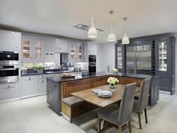Cocina Con Desayunador Deco Cocinas Islas De Y Modernas Isla Grandes Kitchen Island With Seating Grey Kitchen Cabinets Modern Kitchen