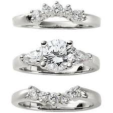 18k gold over silver cz. Fingerhut Saberlin Collections Sterling Silver Round And Pear Cz 3 Pc Bridal Set