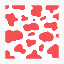 Add to favorites baby pink cow print press on nails evesnailboutique 5 out of 5 stars (189. Red Cow Print Poster By Coolcar136 Redbubble