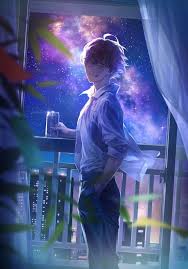 Female anime character sitting on chair wallpaper, anime boys. Anime Boy 4k Tekno Yogya