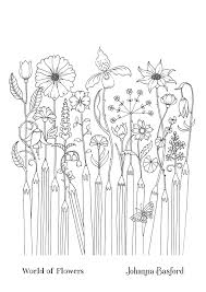 World of flowers colouring competition. World Of Flowers Colouring Competition Johanna Basford Cute766