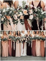 Enchanted Winery Wedding Merlot Wedding Colors Bridesmaid Palette Boho Wedding Colors