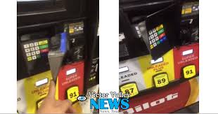 A card skimmer is a device attached to a card reader, often atms or gas station pumps, to skim information about your credit or debit card. Video Credit Card Skimmer Found At Local Pilot Gas Station Vvng Com Victor Valley News Group