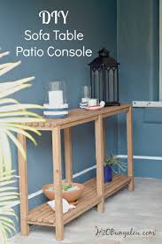 Patio console table sold at alibaba.com are stylish and made from the highest quality materials. Diy Outdoor Sofa Table Tutorial H2obungalow