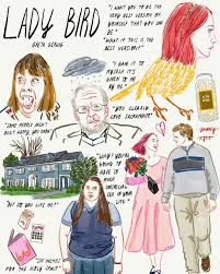 6 Lady Bird Greta Gerwig Rosalynyoon Art Artist Artoftheday Ar Lady Bird Movie Collage Illustration Journal