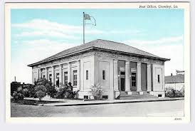 Picture Postcard Crowley Louisiana Post Office Ca 1950s Picture Postcards House Styles Vintage Pictures