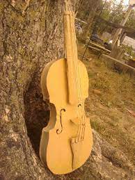 Make sure the material is large enough for the entire image. Card Board Violin With Pictures Instructables
