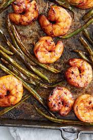 Sheet Pan Gochujang Shrimp And Green Beans Recipe Recipe Shrimp And Green Beans Nyt Cooking Recipes