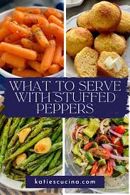 what to have with stuffed peppers