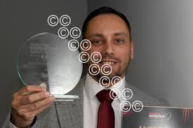 39959363-Education Hero Stephen Burke with Leanne Campbell and David  Cumberland, Dean of the School of Education at Chester University.  500284499-newport HS 26 Apr 2024 Warrington Guardian Inspirat