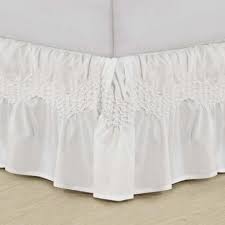 add a touch of romance to any bedding ensemble with the elegant comfort puff embroidered bed skirt the light and embroidered bedding bedskirt white bed skirt