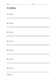 Number line templates for teachers. Addition Using A Blank Number Line Teaching Resources