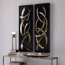 Sanaa design wall sculpture by sarah jones. Uttermost Brushstrokes 46 3 4 High 2 Piece Metal Wall Art 88d64 Lamps Plus
