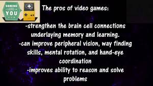 Aggressive behavior within society may drive the desire for violence on television, in video games and the news, according to jonathan freedman, former chair of the department of psychology at the university of toronto 1. Are Video Games Harmful Pros And Cons Of Video Games Youtube