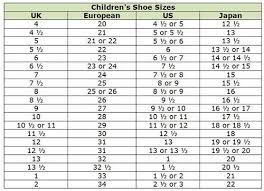 Shop Abroad With These Clothing Size Conversion Charts Shoe Size Chart Kids Kids Shoe Stores Expensive Kids Clothes