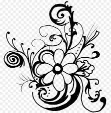 Its resolution is 600px x 598px pixels. Floral Flower Clipart Free Images Flowers Clip Art Black And White Border Png Image With Transparent Background Toppng