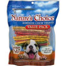 Nature S Choice Rawhide Chew Treats 100 0 Pack Walmart Com Walmart Com