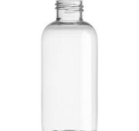 100 pcs/case 4 oz 120 ml clear PET Boston Round Plastic Bottles, with 24mm  24-410 Neck Finish.
