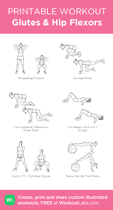 Glutes Hip Flexors Hip Arthritis Yoga For Arthritis Printable Workouts