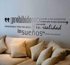 Descubre nuestra gran selección en pinturas, fotografías e ilustraciones de artistas de todo el mundo. Frases Para La Pared Adhesivas Y Originales Tenvinilo