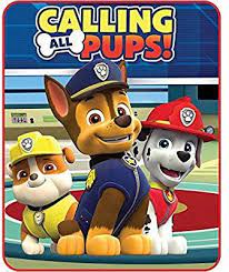 Amazon Com Nickelodeon Paw Patrol Calling All Pups 40 X 50 Silk Touch Throw Home Kitchen Paw Patrol Nickelodeon Paw Patrol Paw Patrol Characters
