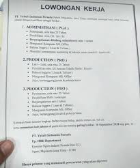 Maybe you would like to learn more about one of these? Lowongan Kerja Pt Yakult Ngoro Lulusan Sma Cari Kerja