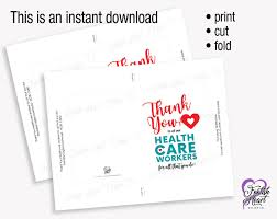 Select your format and size if desired and preview. Healthcare Worker Printable Thank You Card Thank You Healthcare Workers Card Essential Worker Thank You Printable Digital Download Printable Note Cards Printable Thank You Cards Health Care Workers