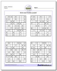 Maybe you would like to learn more about one of these? 4 Sudoku Per Page Printable