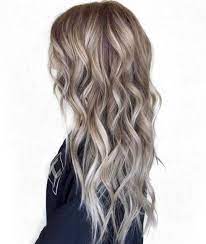 Silver Balayage On Light Brown Hair Blonde Balayage Highlights Brown Hair With Blonde Balayage Winter Hair Color