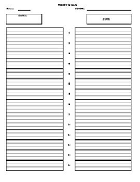 Bus Seating Chart Seating Charts Chart Bus Driver