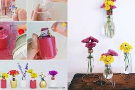 Hiasan vas bunga dari botol bekas. Diy Vas Bunga Bahan Bekas