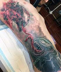 50 Carnage Tattoo Designs For Men Comic Book Supervillain Ink Ideas Venom Tattoo Marvel Tattoos Marvel Tattoo Sleeve