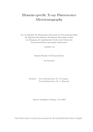 PDF) Element-specific X-ray Fluorescence Microtomography