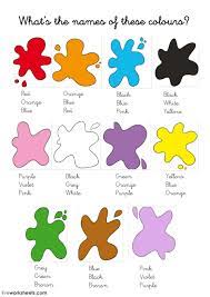 Colours Interactive And Downloadable Worksheet You Can Do The Exercises Online English Worksheets For Kids Halloween Kindergarten English As A Second Language