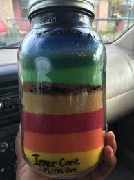 Use Sand And A Mason Jar For An Easy Science Project To Identify Earth S Layers Earth Layers Project Science Projects Easy Science Projects