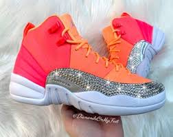 Swarovski Nike Air Jordan Adidas Converse And By Diamondsonmyfeet In 2020 Nike Air Jordan Retro Air Jordans Retro Bling Nike Shoes